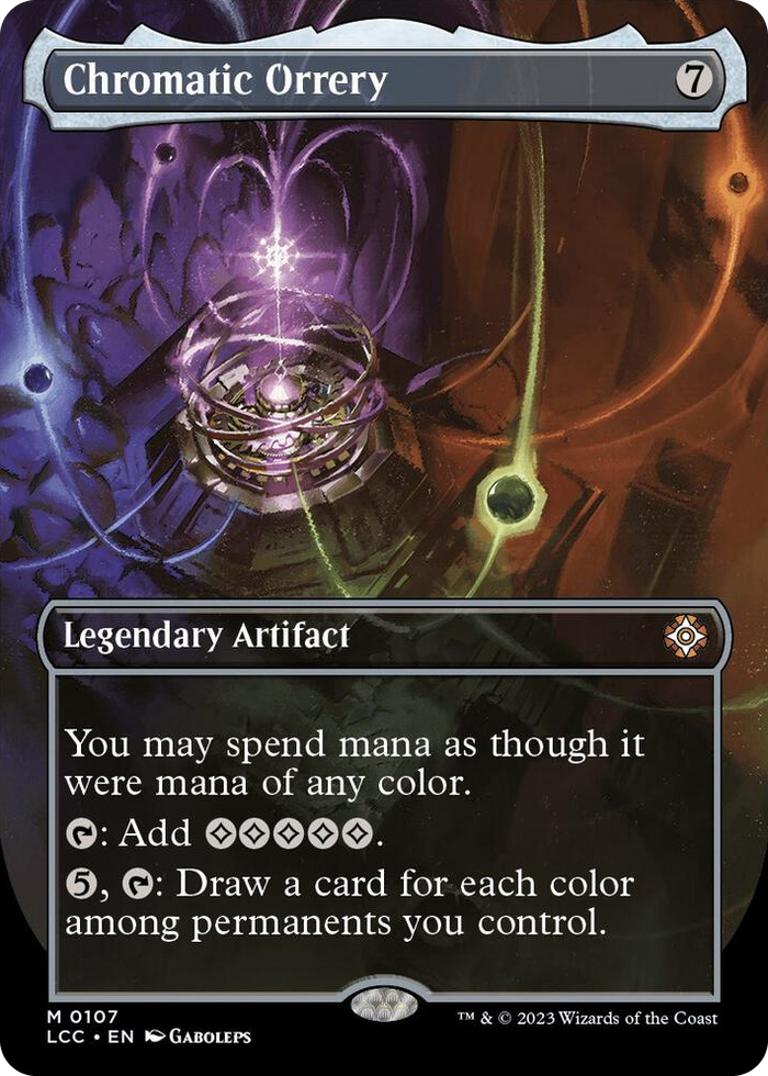 Chromatic Orrery (Borderless) #107 M - Commander: The Lost Caverns of Ixalan Pokemon card