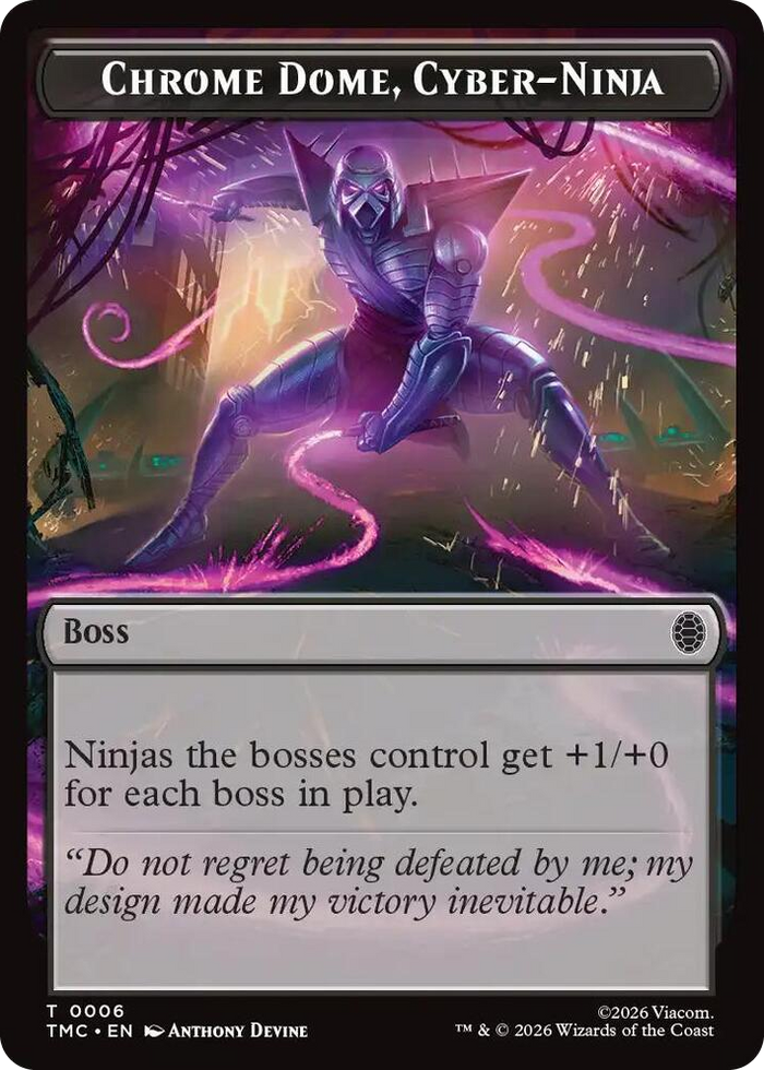 Chrome Dome, Cyber-Ninja #6 T - Commander: Teenage Mutant Ninja Turtles Pokemon card
