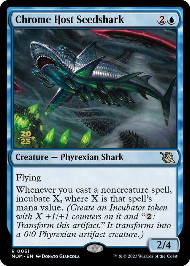 0051 Chrome Host Seedshark R Prerelease Cards