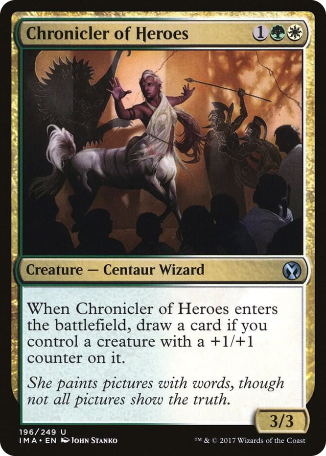0196 Chronicler of Heroes U Iconic Masters
