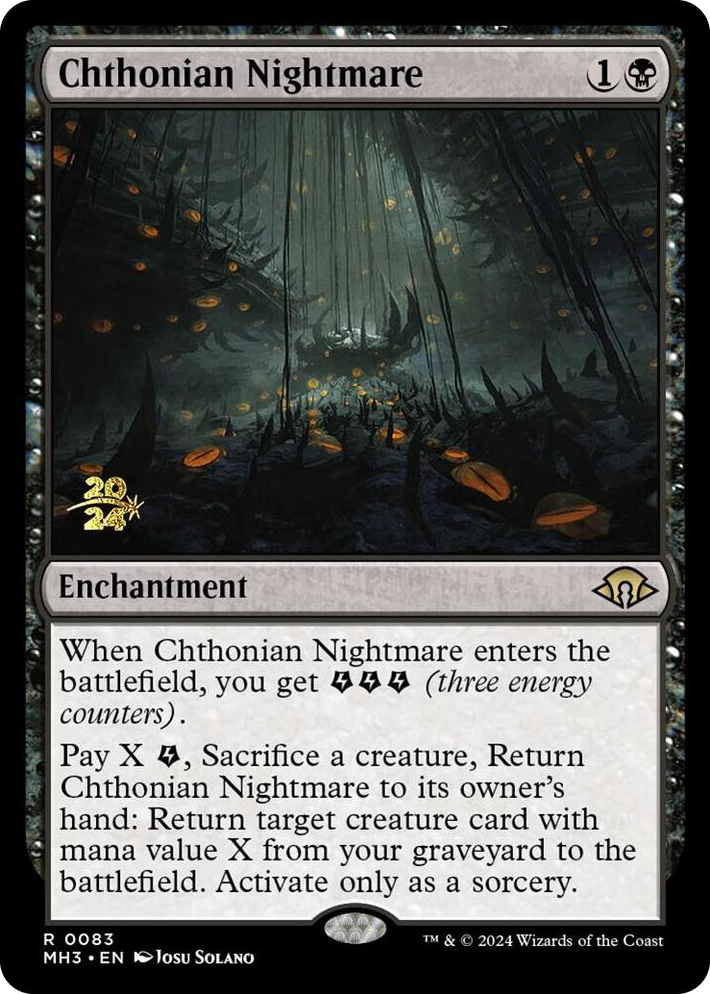 0083 Chthonian Nightmare R Prerelease Cards