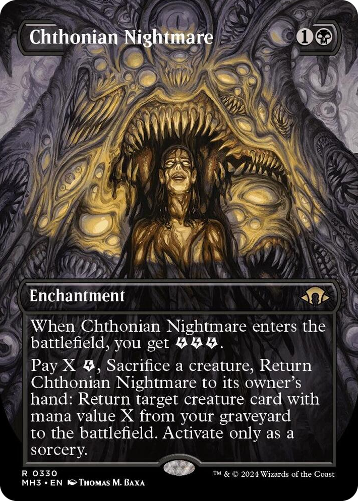 0330 Chthonian Nightmare (Borderless) R Modern Horizons 3