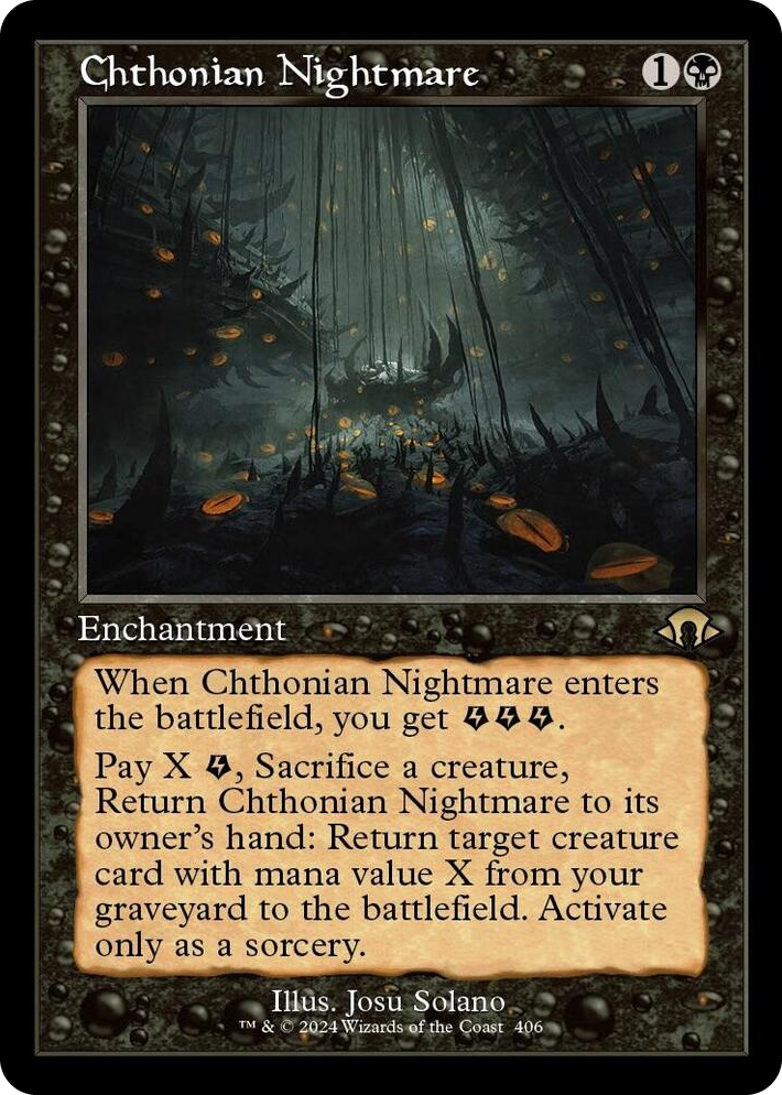 0406 Chthonian Nightmare (Retro Frame) R Modern Horizons 3