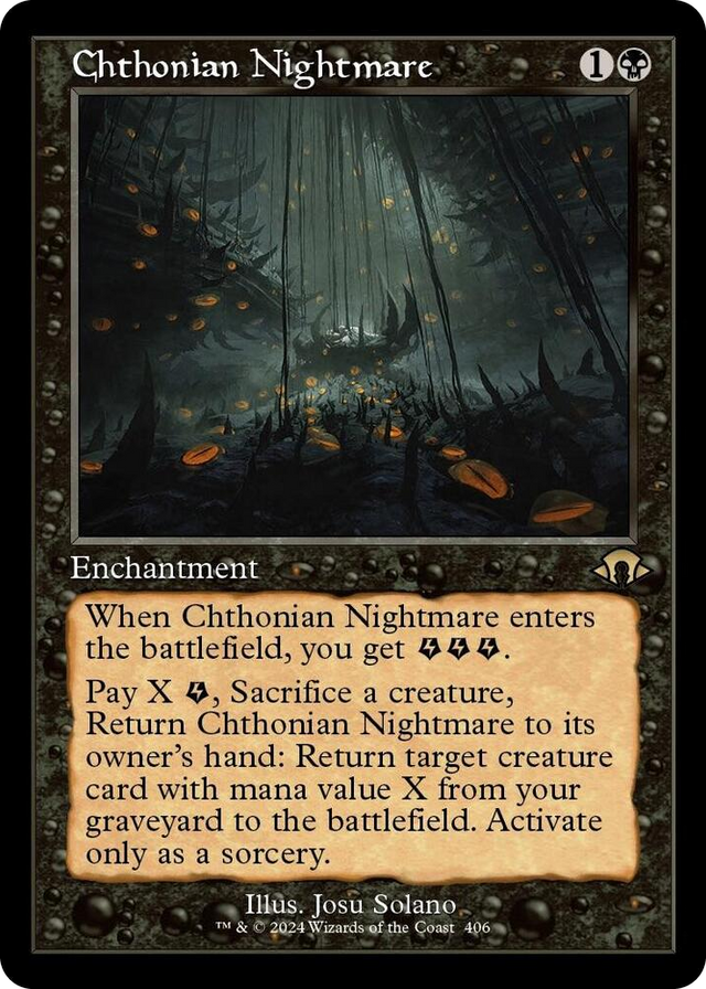 0406 Chthonian Nightmare (Retro Frame) R Modern Horizons 3