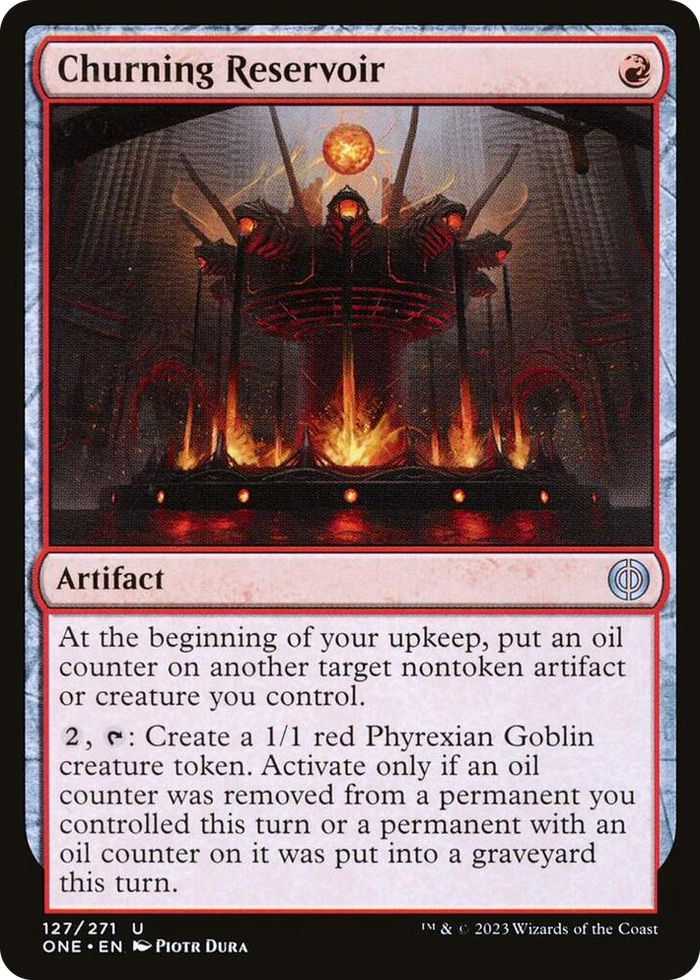 Churning Reservoir #127 U - Phyrexia: All Will Be One Pokemon card