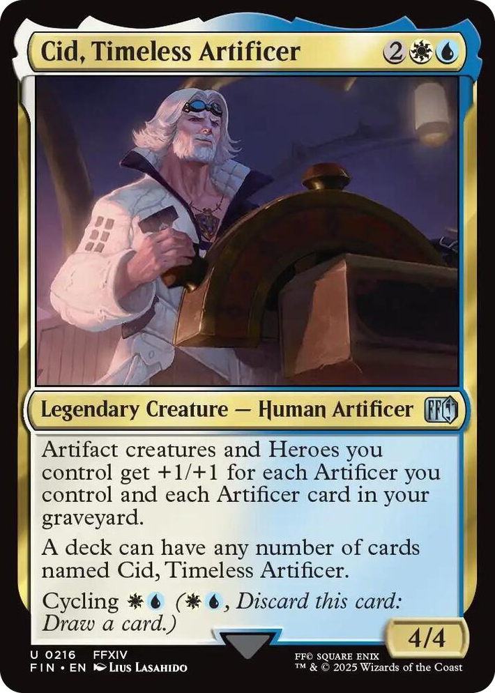 0216 Cid, Timeless Artificer (0216) U FINAL FANTASY
