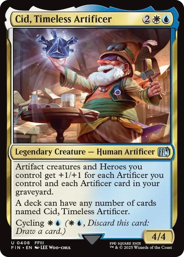 0408 Cid, Timeless Artificer (0408) U FINAL FANTASY