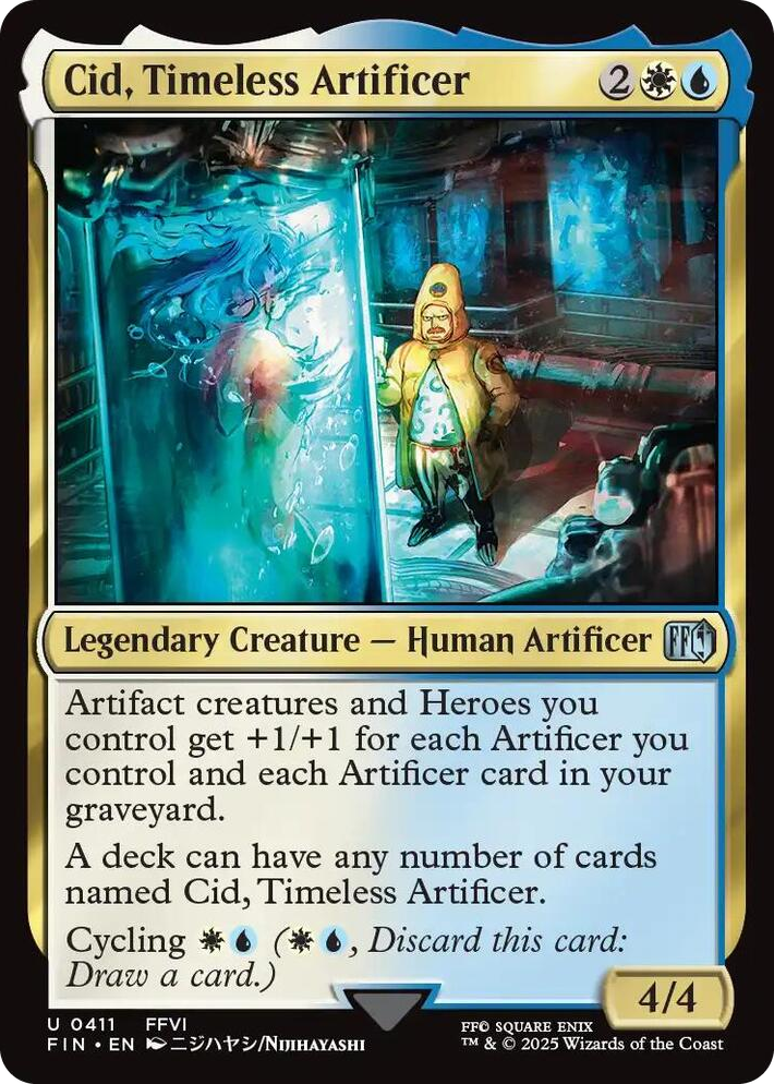 0411 Cid, Timeless Artificer (0411) U FINAL FANTASY