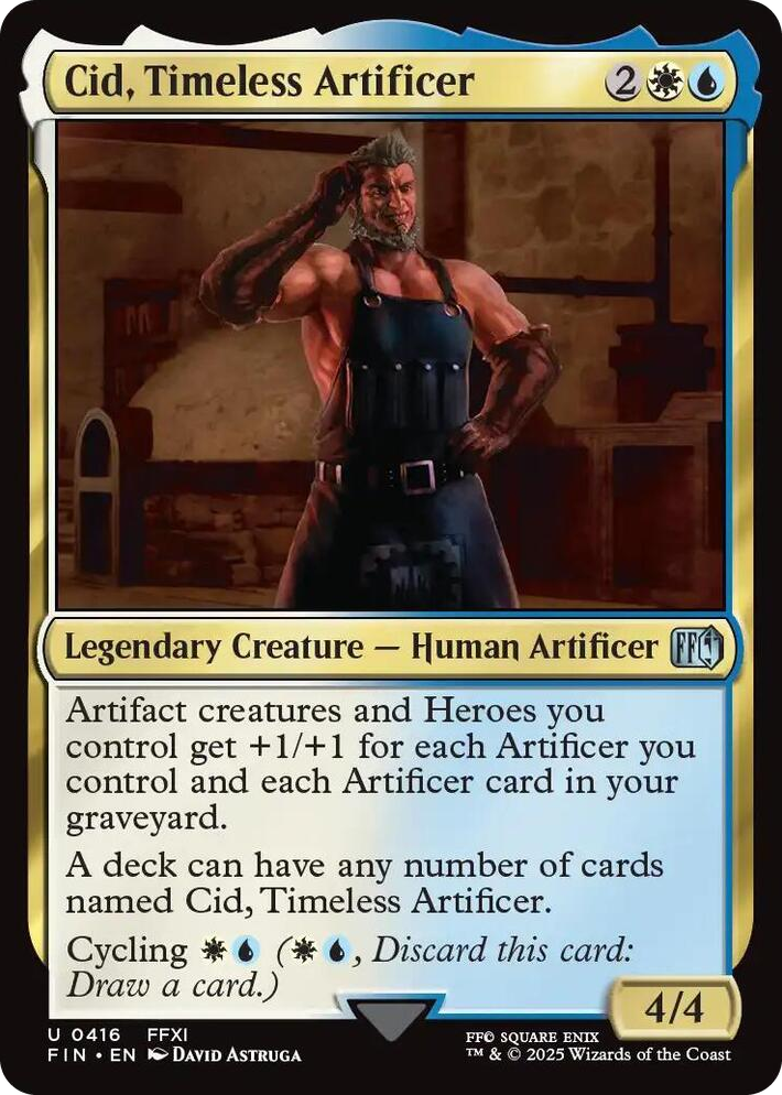 0416 Cid, Timeless Artificer (0416) U FINAL FANTASY