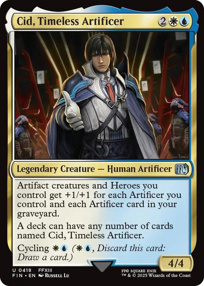Cid, Timeless Artificer (0418) #418 U - FINAL FANTASY Pokemon card