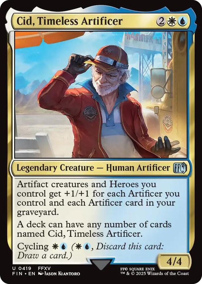 0419 Cid, Timeless Artificer (0419) U FINAL FANTASY