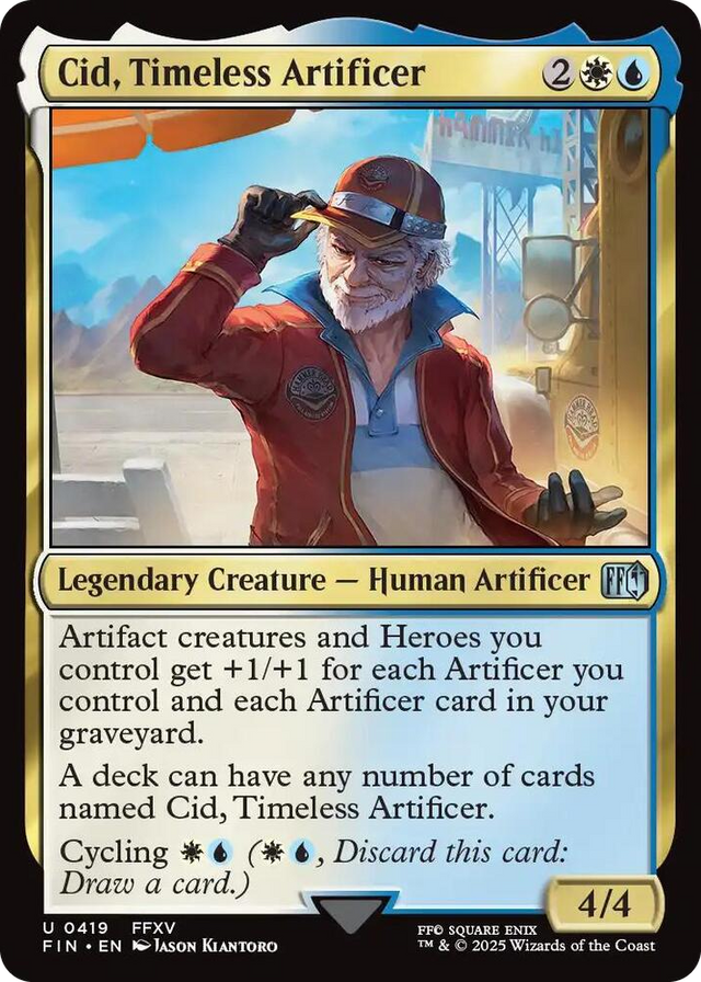 0419 Cid, Timeless Artificer (0419) U FINAL FANTASY