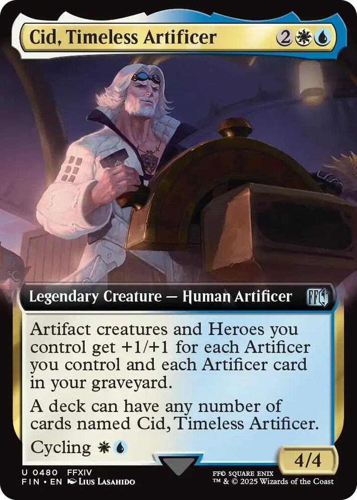 0480 Cid, Timeless Artificer (Extended Art) U FINAL FANTASY