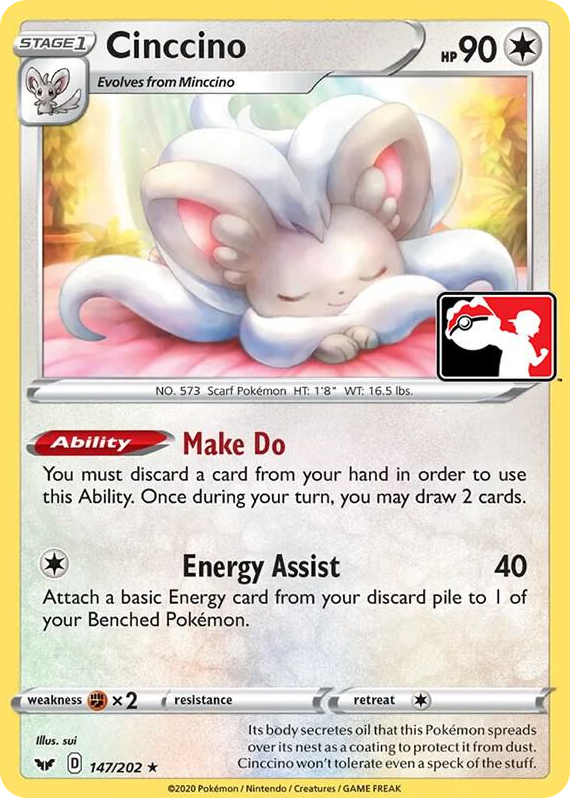 0147 Cinccino Rare Prize Pack Series Cards