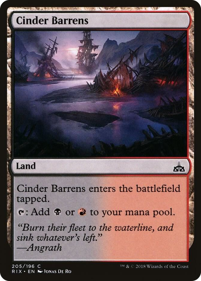 0205 Cinder Barrens C Rivals of Ixalan