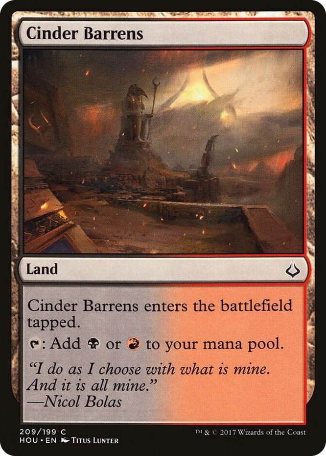 0209 Cinder Barrens C Hour of Devastation