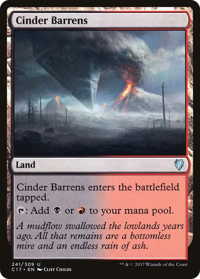 0241 Cinder Barrens U Commander 2017