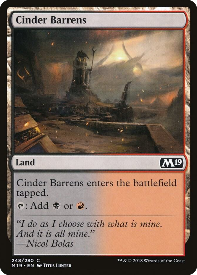0248 Cinder Barrens C Core Set 2019
