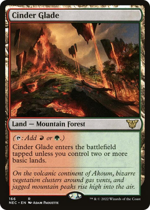 0166 Cinder Glade R Commander: Kamigawa: Neon Dynasty
