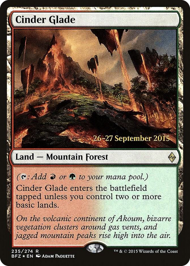 0235 Cinder Glade R Prerelease Cards