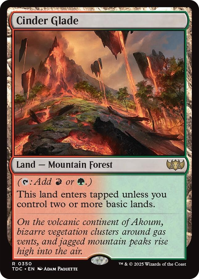 0350 Cinder Glade R Commander: Tarkir: Dragonstorm