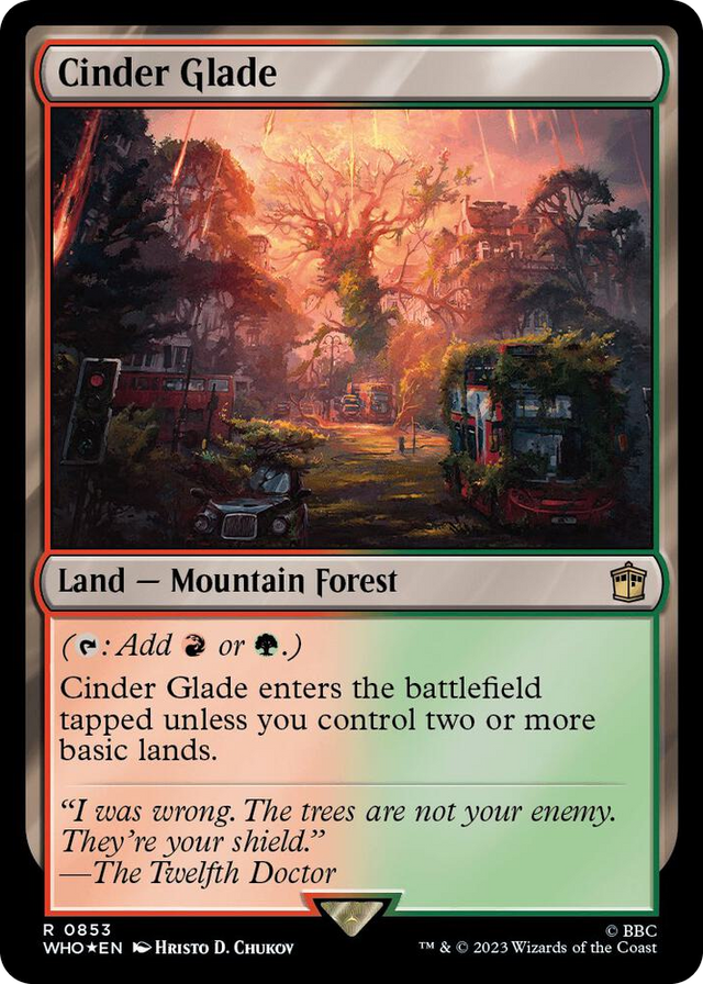 0853 Cinder Glade (Surge Foil) R Universes Beyond: Doctor Who