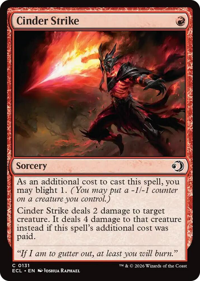 0131 Cinder Strike C Lorwyn Eclipsed