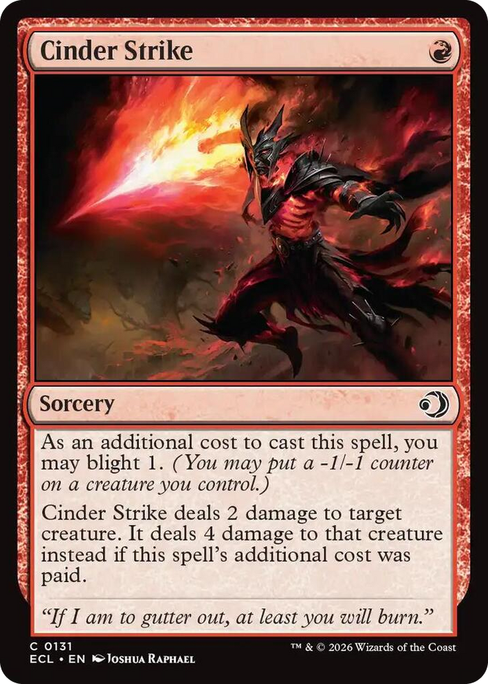 Cinder Strike #131 C - Lorwyn Eclipsed Pokemon card