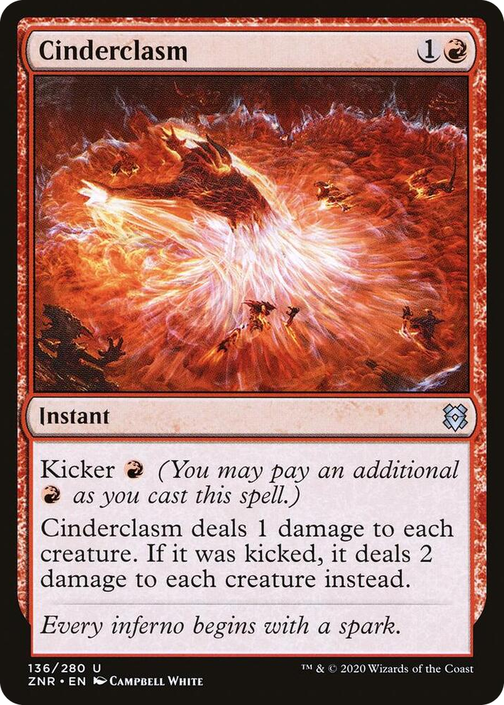 0136 Cinderclasm U Zendikar Rising