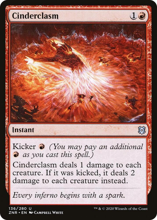 0136 Cinderclasm U Zendikar Rising