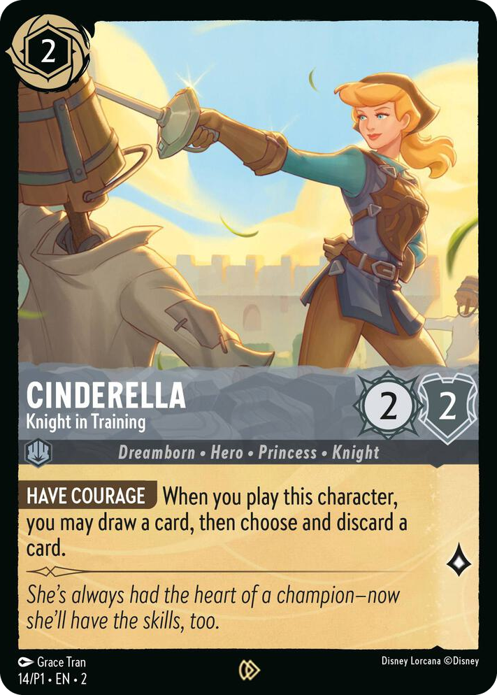 0014 Cinderella - Knight in Training Promo Disney Lorcana Promo Cards