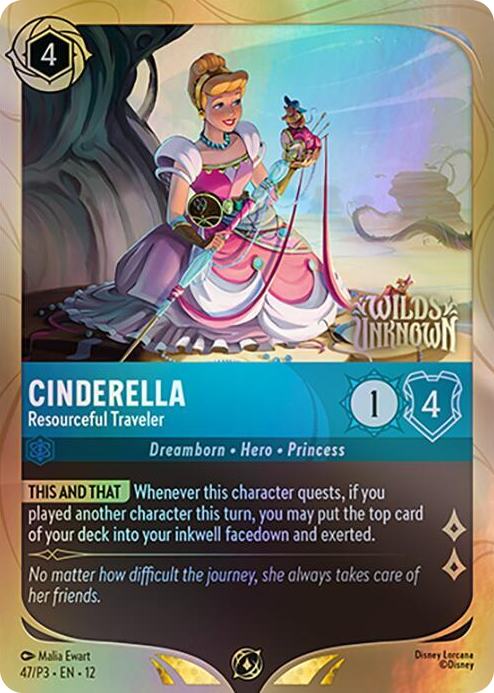 0047 Cinderella - Resourceful Traveler Promo Disney Lorcana Promo Cards