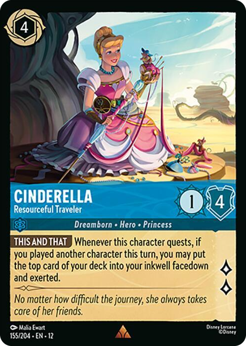 0155 Cinderella - Resourceful Traveler Rare Wilds Unknown