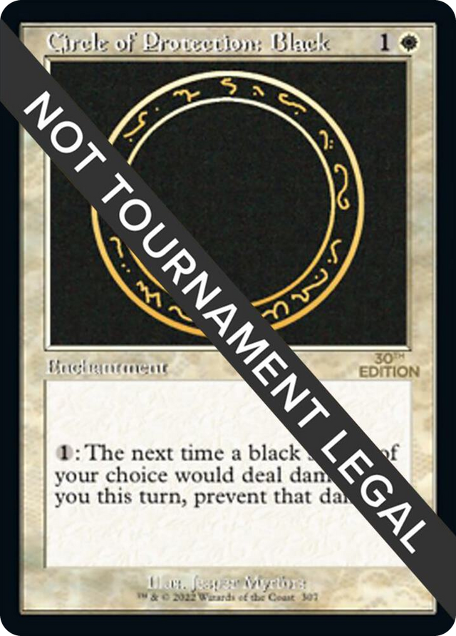 0307 Circle of Protection: Black (Retro Frame) C 30th Anniversary Edition