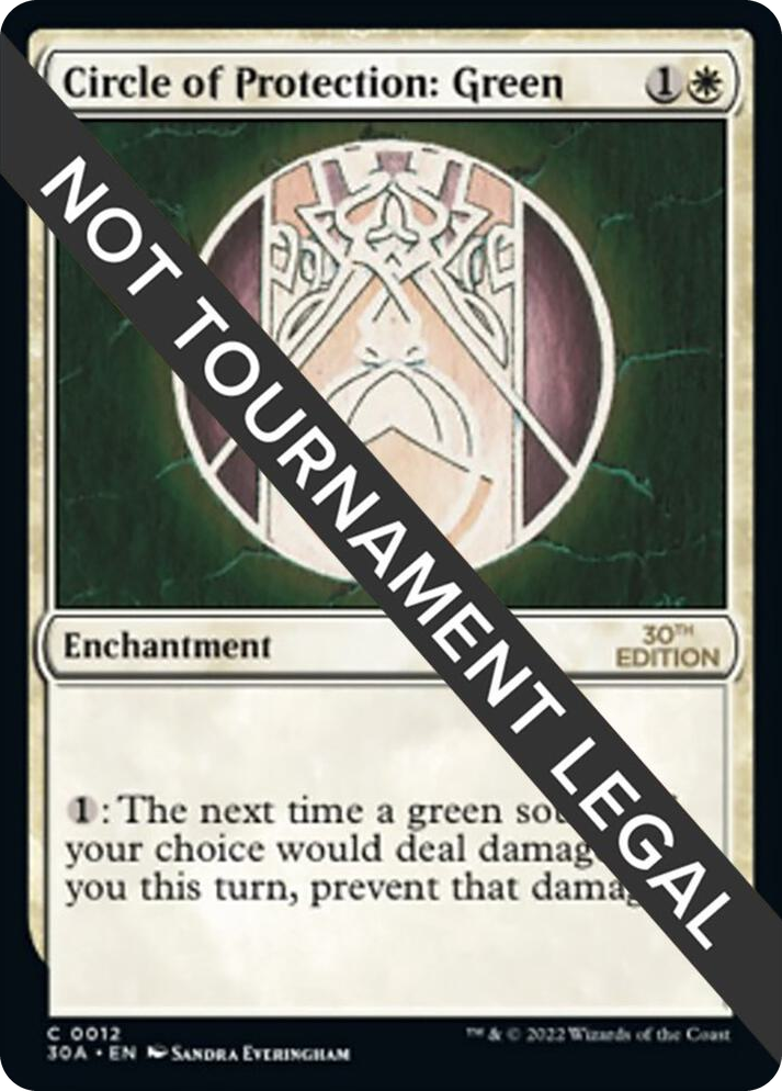 0012 Circle of Protection: Green C 30th Anniversary Edition