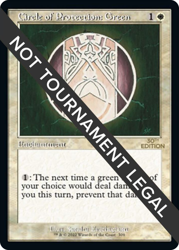 0309 Circle of Protection: Green (Retro Frame) C 30th Anniversary Edition