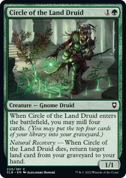 Circle of the Land Druid #220 C - Commander Legends: Battle for Baldur's Gate Pokemon card