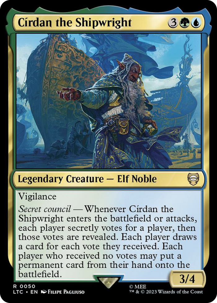 Cirdan the Shipwright #50 R - Commander: The Lord of the Rings: Tales of Middle-earth Pokemon card