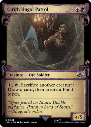 0531 Cirith Ungol Patrol (Showcase Scrolls) C Universes Beyond: The Lord of the Rings: Tales of Middle-earth