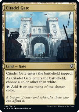 Citadel Gate #349 C - Commander Legends: Battle for Baldur's Gate Pokemon card