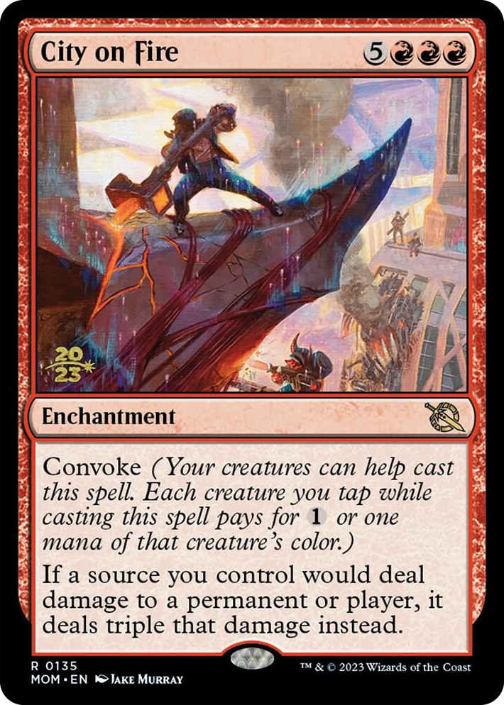 0135 City on Fire R Prerelease Cards
