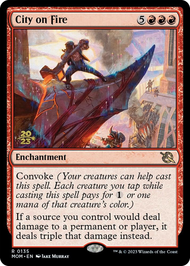 0135 City on Fire R Prerelease Cards