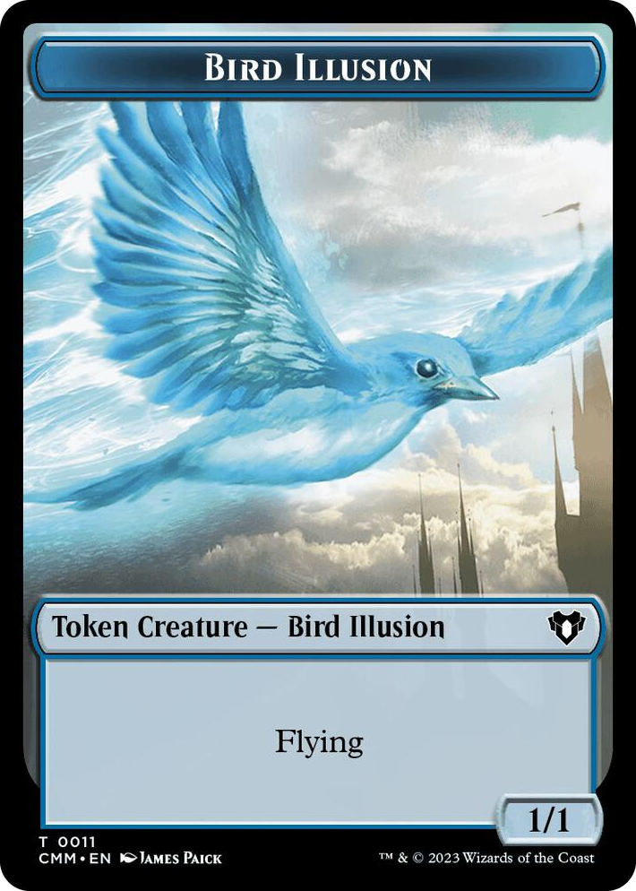 0049 City's Blessing // Bird Illusion Double-Sided Token T Commander Masters