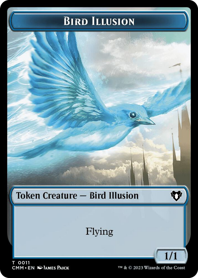0049 City's Blessing // Bird Illusion Double-Sided Token T Commander Masters