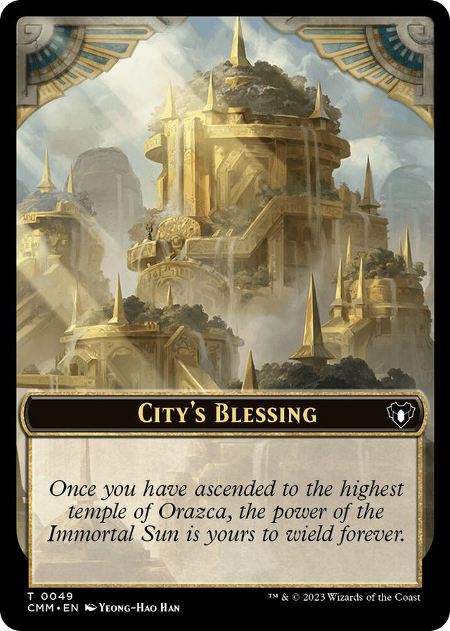 0049 City's Blessing // Dragon Egg Double-Sided Token T Commander Masters