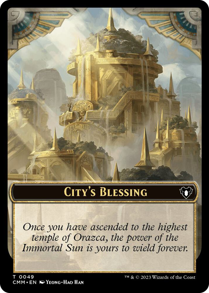 0049 City's Blessing // Drake Double-Sided Token T Commander Masters