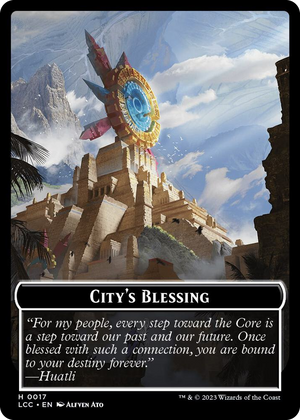 0017 City's Blessing // Vampire (0004) Double-Sided Token T Commander: The Lost Caverns of Ixalan
