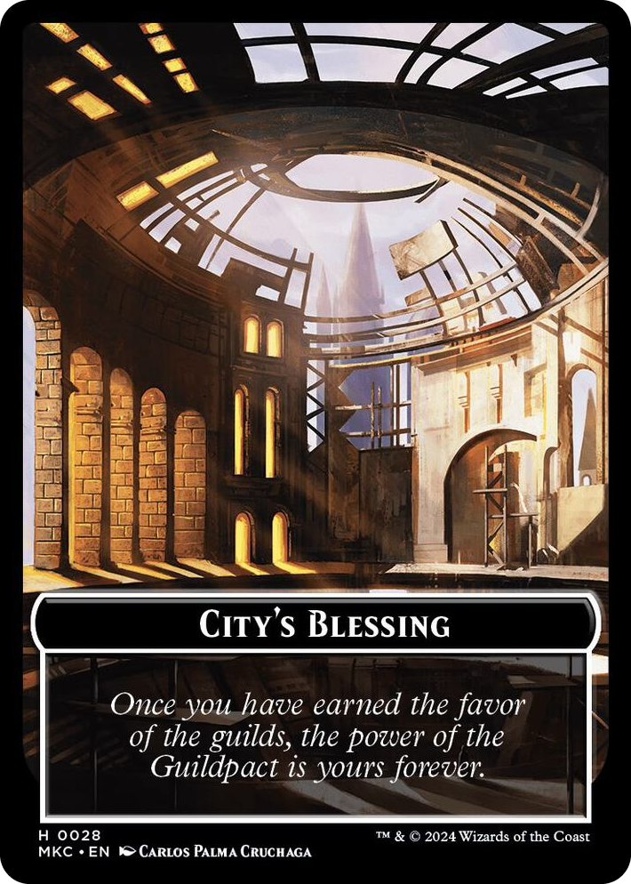 0028 City's Blessing // Zombie Double-Sided Token T Commander: Murders at Karlov Manor