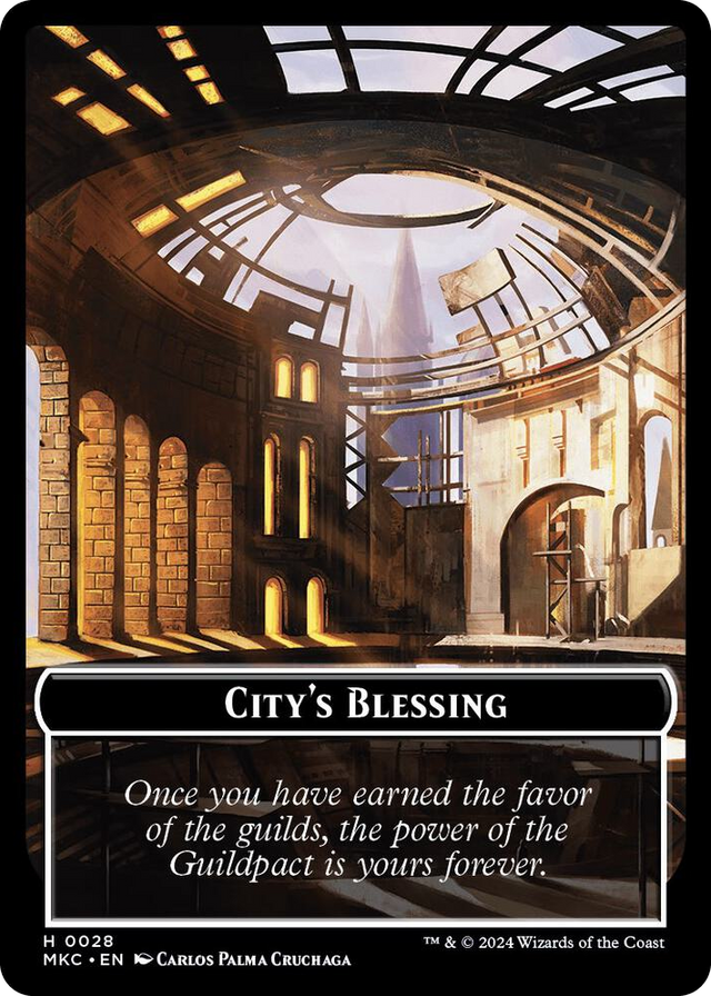 0028 City's Blessing // Zombie Double-Sided Token T Commander: Murders at Karlov Manor