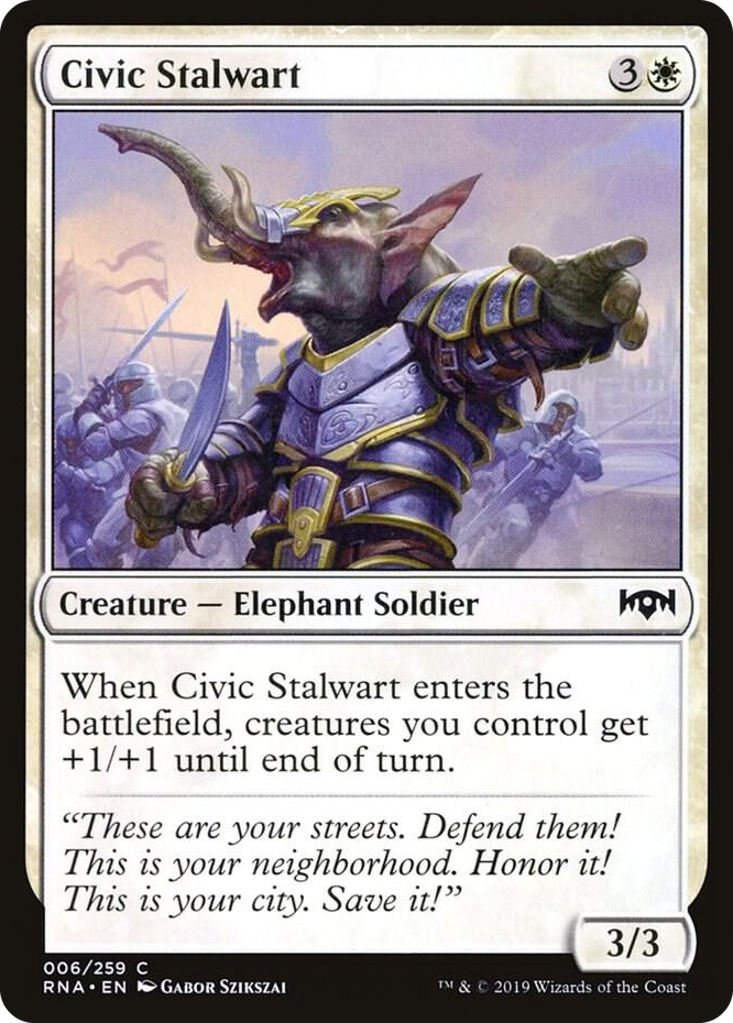 0006 Civic Stalwart C Ravnica Allegiance
